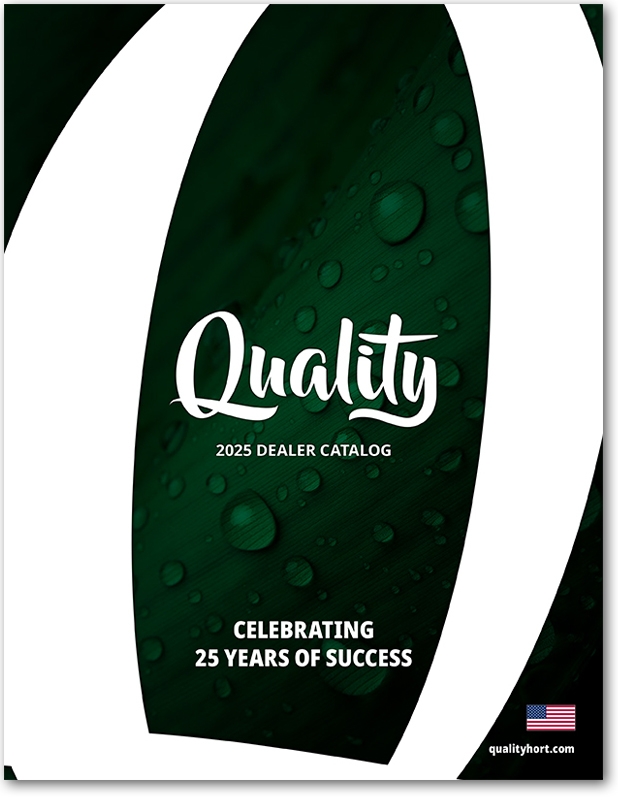 Cover of Quality Horticulture's 2025 USA Dealer's Catalog