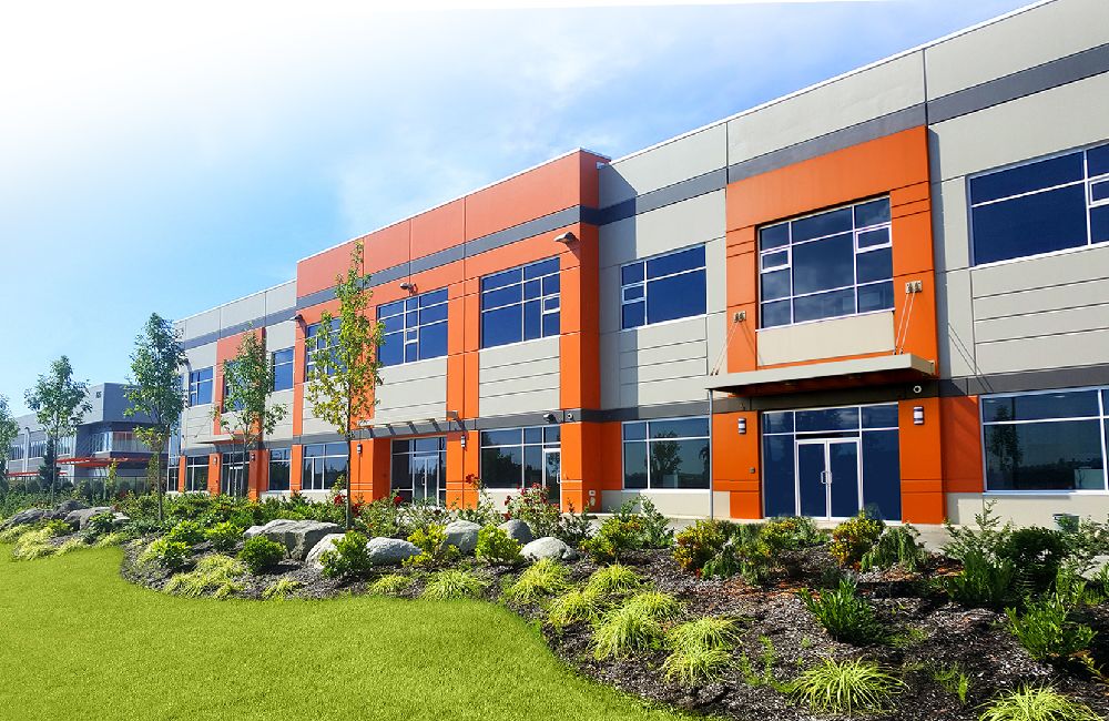 The exterior of Quality Horticulture's Burnaby headquarters and warehouse.